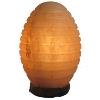 Lampe en véritable Sel de l'Himalaya - Forme Oeuf Strié - 2-3 kg