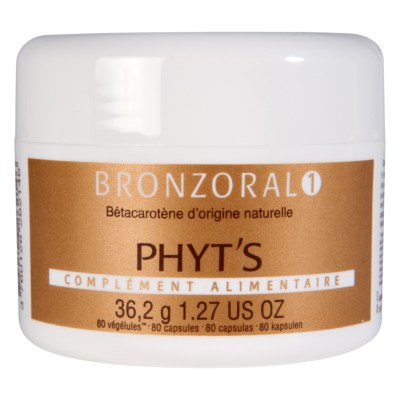 Phyts- Bronzoral 1 - Sublimateur solaire - 80 Gélules
