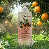 Florame - Gel Douche  l'Aloe Vera Bio et Fleur d'Oranger - 750ml