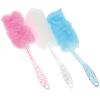 Fleur de douche - Brosse Dos - 43 cm Blanc ou Rose