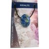 Pendentif Pierre ovale percée - Sodalite