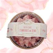 Cupcakes pour le Bain Fait Main Bain Effervescent - Fraise Crme 70g