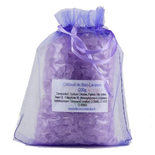 Cristaux Sels de Bain Lavande - Sachet de 200g