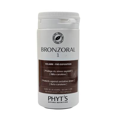 Phyts- Bronzoral 1 - Sublimateur solaire - 80 Gélules