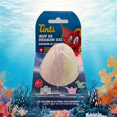 Tinti - Oeuf de Dragon XXL – Boule de Bain Magique Surprise Eponge