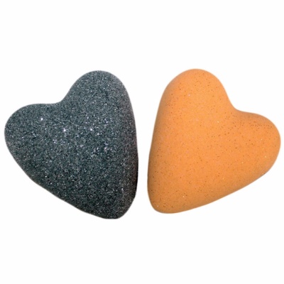 Duo Coeurs de Bain Effervescents - Orange Champagne