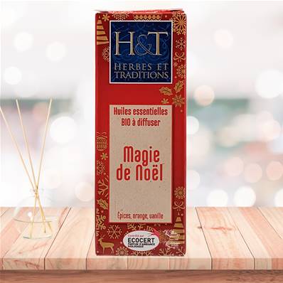 Herbes et Traditions - Huiles Essentielles Bio à Diffuser - Magie de Noël 10ml