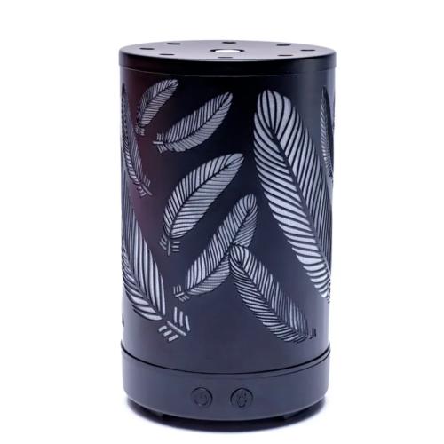 Brumisateur Diffuseur Ultrasonique - Zen Noir Plumes