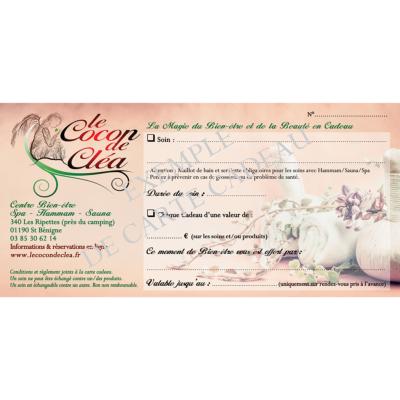 BC- Carte ou Bon Cadeau Le Cocon de Clea - Valeur 50 euros