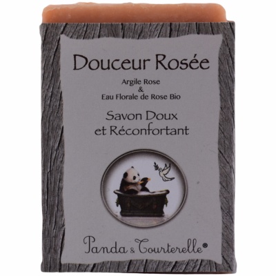 Panda et Tourterelle - Savon Artisanal Naturel - Douceur Rosée