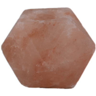 Bougeoir en véritable sel de l'Himalaya - Forme Diamant