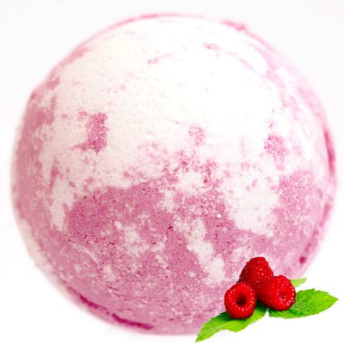 Boule de Bain Effervescente Karité Framboise Poivrée