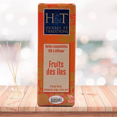 Herbes et Traditions - Huiles Essentielles Bio à Diffuser - Fruits des Iles 10ml