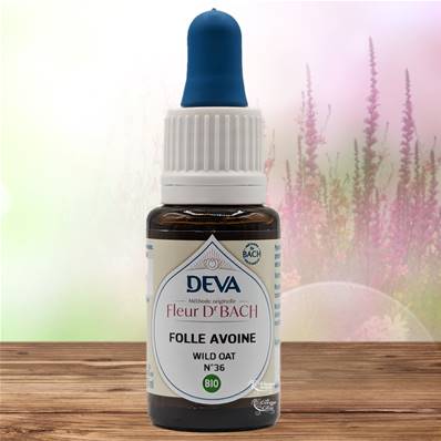 Deva - Fleur du Dr Bach - Folle Avoine N.36 - Compte gouttes 15ml