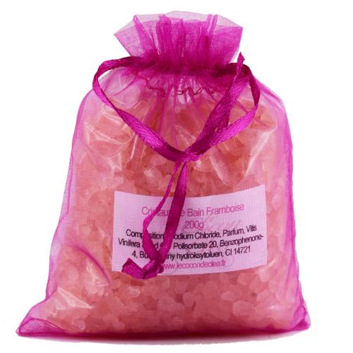 Cristaux Sels de Bain Framboise - Sachet de 200g