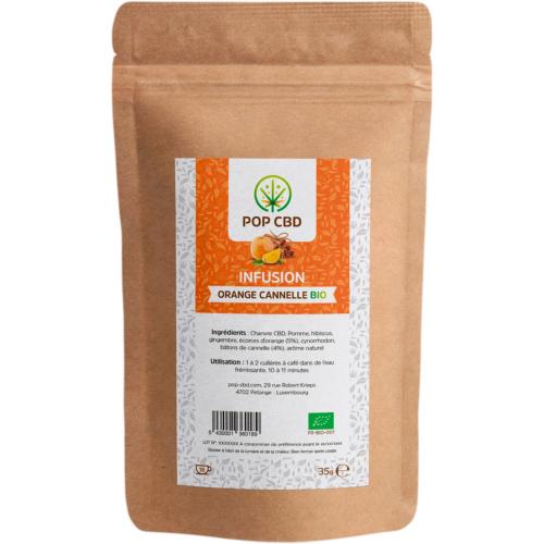 POP CBD - Infusion Chanvre Orange Cannelle Bio