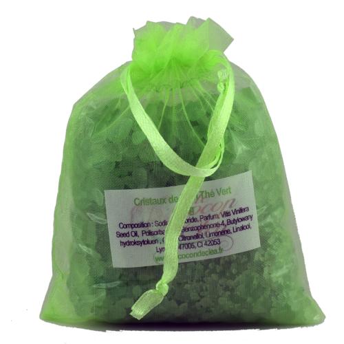 Cristaux Sels de Bain Thé Vert - Sachet de 200g