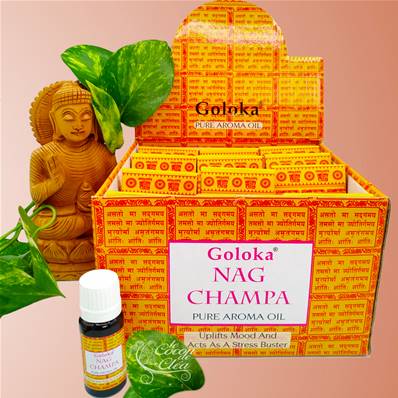 Goloka - Huile Parfumée Nag Champa - Box de 12
