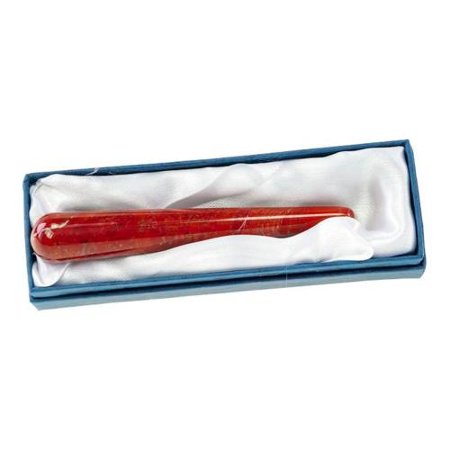 Bâton de Massage - Jaspe rouge - 10 cm