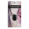 Pendentif Pierre ovale percée - Tourmaline Noire