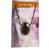 Pendentif Pierre Ovale Perce - Oeil de Tigre