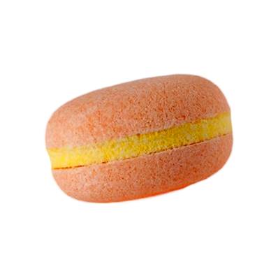 Macaron de Bain Effervescent - Pêche