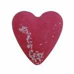 Coeur de Bain Effervescent - Fruits Rouges et Noix de Coco